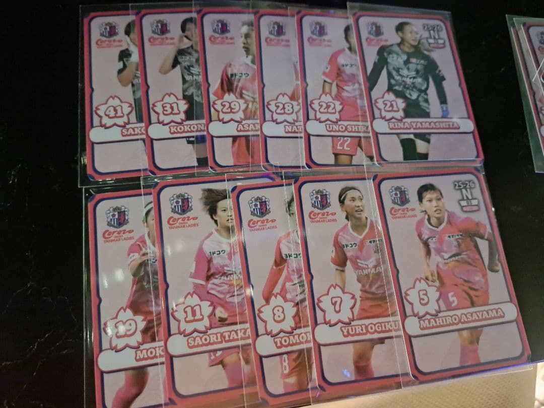 セレッソ大阪ヤンマーレディース　オンサイトカード　まとめ売り　N