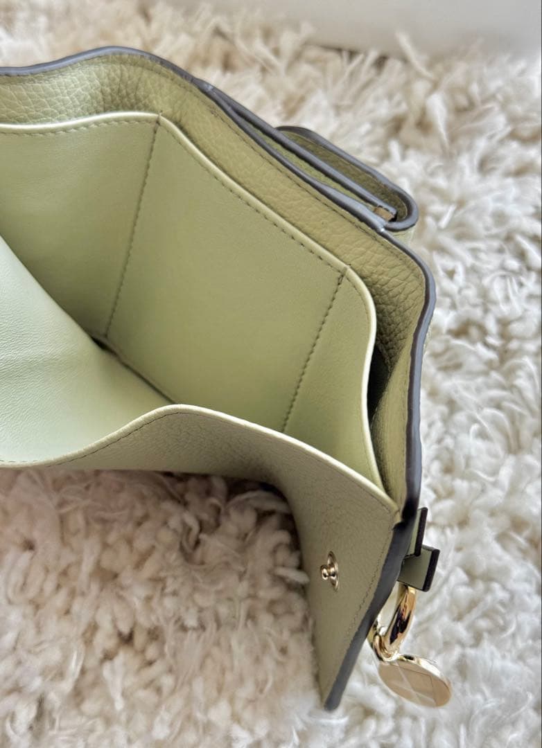 [Chloé] 新品 クロエ 三つ折り財布 ライトグリーン